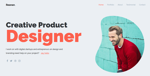 Reanan - Resume Portfolio website Template Reanan - Resume Portfolio website Template