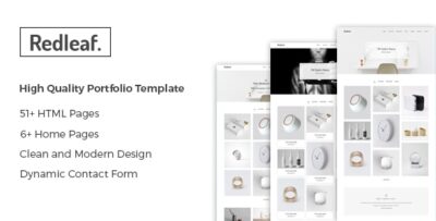 Redleaf - Minimal Portfolio HTML Template