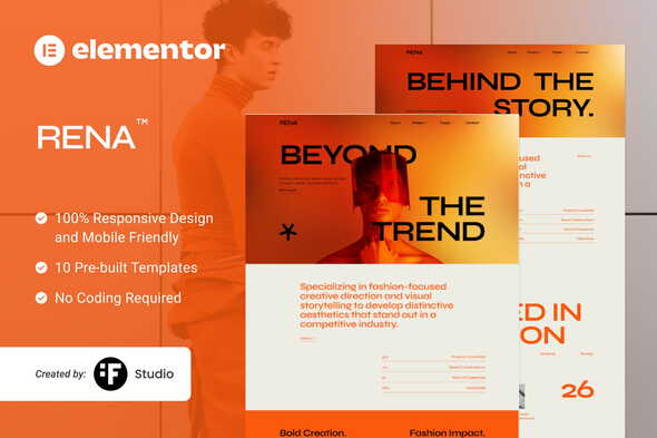 Rena - Fashion Stylish Portfolio Elementor Template Kit Rena - Fashion Stylish Portfolio Elementor Template Kit