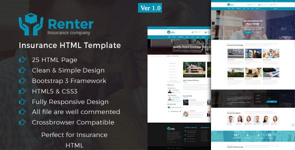 Renter - Insurance HTML5 Template Renter - Insurance HTML5 Template