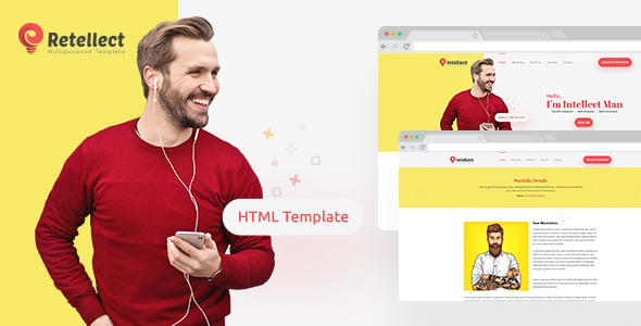 Retellect - Personal Portfolio HTML Template Retellect - Personal Portfolio HTML Template