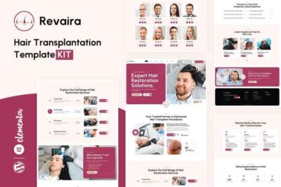 Revaira - Hair Transplantation Elementor Template Kit