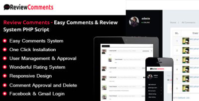 Review Comments - Easy Comments & Review System PHP Script