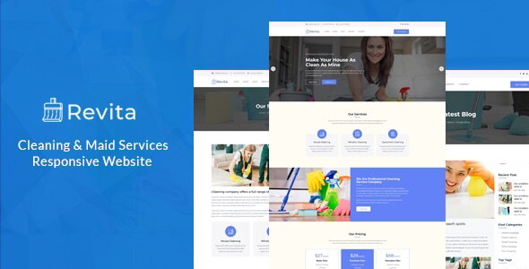 Revita - Cleaning Company Responsive Website Revita - Cleaning Company Responsive Website