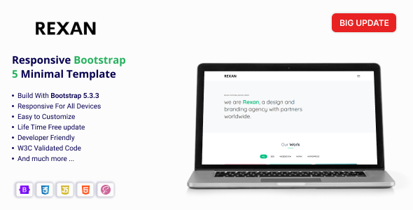 Rexan - Responsive Bootstrap 5 Minimal Template Rexan - Responsive Bootstrap 5 Minimal Template