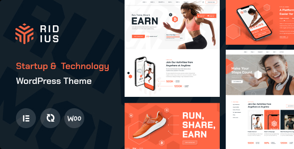 Ridius - Startup & Technology WordPress Theme Ridius - Startup & Technology WordPress Theme