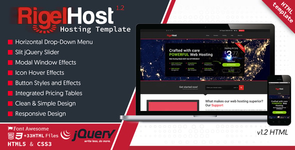 RigelHost - Responsive Hosting HTML5 Template RigelHost - Responsive Hosting HTML5 Template