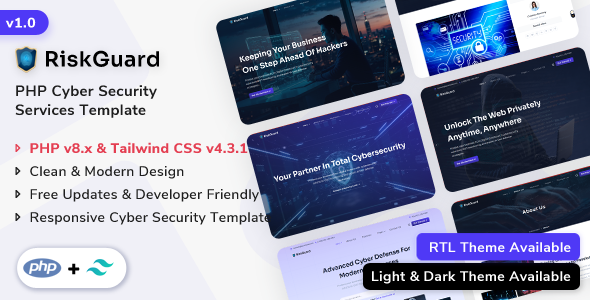 RiskGuard - Cyber Security PHP Template RiskGuard - Cyber Security PHP Template