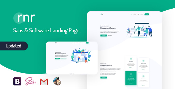 RNR - Sass & Software Landing Page Template RNR - Sass & Software Landing Page Template