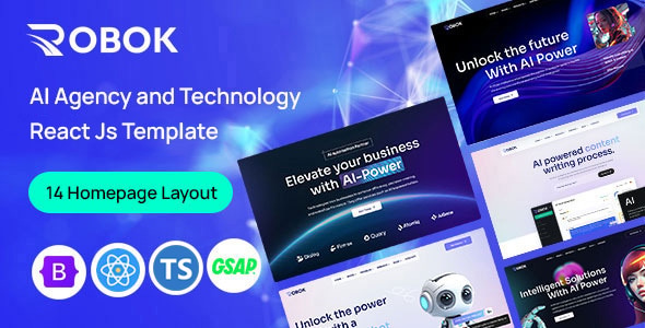 Robok - AI Agency & Technology React JS Template Robok - AI Agency & Technology React JS Template