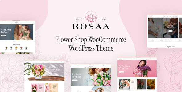 Rosaa - Flower Shop WordPress Theme Rosaa - Flower Shop WordPress Theme