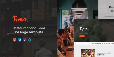 Roso - Restaurant and Food HTML Template
