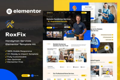 RoxFix - Handyman Services Elementor Template Kit