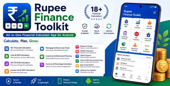 Rupee Finance Toolkit — Calculator App Rupee Finance Toolkit — Calculator App