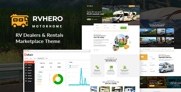 Rvhero - Campervan & RV Rental WordPress Theme Rvhero - Campervan & RV Rental WordPress Theme