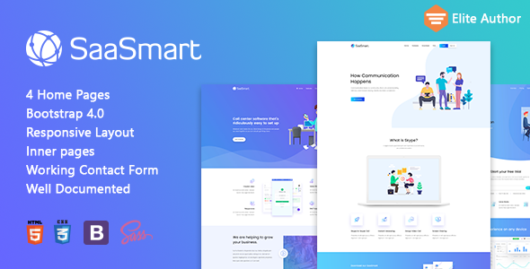 SaasMart - Agency, Saas, Web Application HTML5 Template SaasMart - Agency, Saas, Web Application HTML5 Template