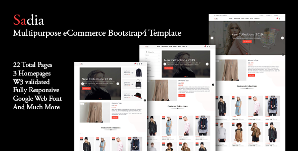 Sadia - Multipurpose eCommerce Bootstrap4 Template Sadia - Multipurpose eCommerce Bootstrap4 Template