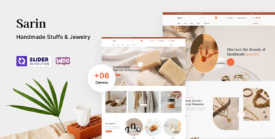 Sarin - Handmade Stuffs and Jewelry WooCommerce WordPress Theme