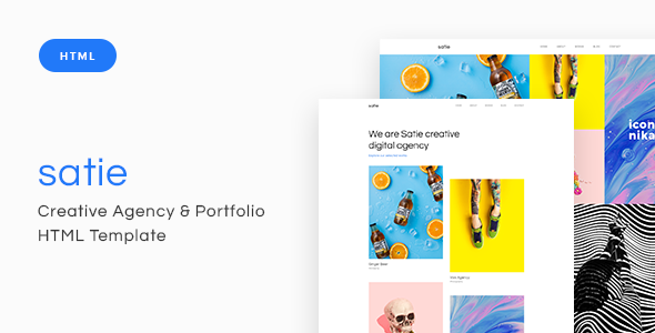 Satie - Creative Agency & Portfolio HTML Template Satie - Creative Agency & Portfolio HTML Template