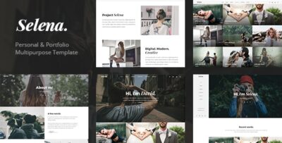 Selena. - Minimal Portfolio & Personal Template