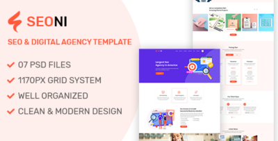 Seoni - SEO and Digital Agency HTML5 Template