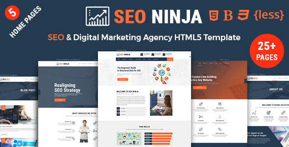 SEONinja - SEO & Digital Marketing Agency HTML Template SEONinja - SEO & Digital Marketing Agency HTML Template