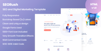 SEORush - Digital Marketing and Software Consulting HTML Template