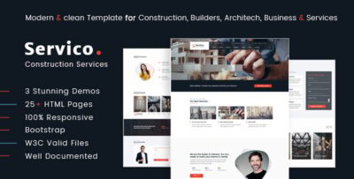 Servico - Construction Services HTML5 Template
