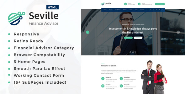 Seville - Business Consulting and Professional Services HTML Template Seville - Business Consulting and Professional Services HTML Template