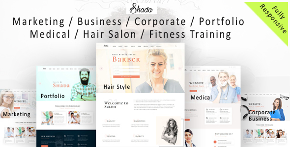 Shada - Responsive one page and multipurpose HTML template Shada - Responsive one page and multipurpose HTML template
