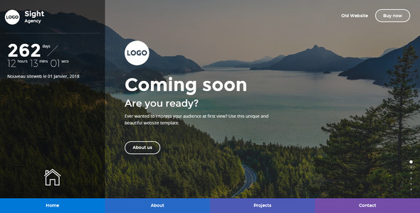 Sight - Beautiful and Creative Website Template for Coming Soon Page Sight - Beautiful and Creative Website Template for Coming Soon Page