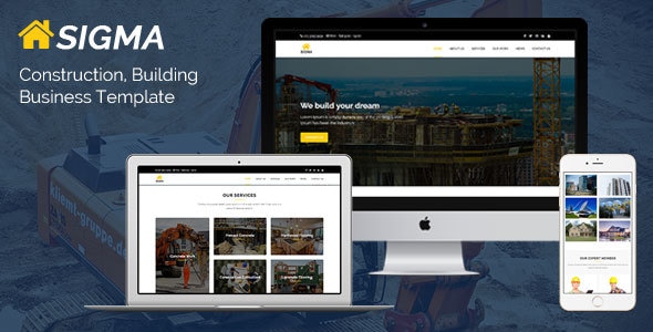 Sigma - Construction, Building Business Template Sigma - Construction, Building Business Template