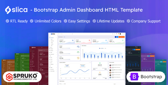Slica – Bootstrap Admin & Dashboard HTML Template Slica – Bootstrap Admin & Dashboard HTML Template