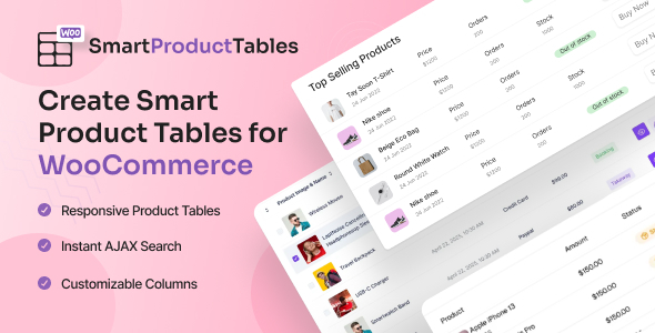 Smart Product Table for WooCommerce - Fast Order Forms and Wholesale Tables Smart Product Table for WooCommerce - Fast Order Forms and Wholesale Tables