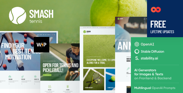 Smash - Padel, Squash & Tennis WordPress Theme Smash - Padel, Squash & Tennis WordPress Theme