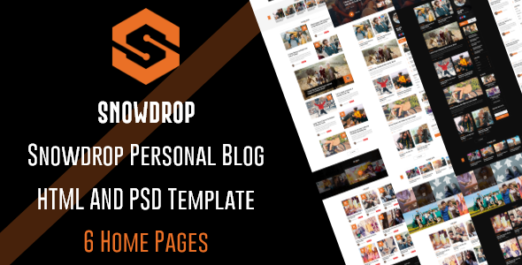 Snowdrop - Personal Blog HTML5 Template + PSD Snowdrop - Personal Blog HTML5 Template + PSD