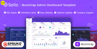 Solic - Bootstrap Admin Dashboard HTML Template