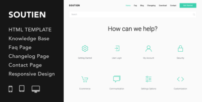 Soutien | Customer Support Helpdesk HTML Template