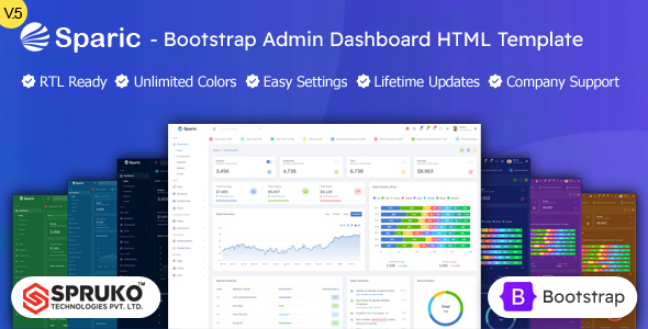 Sparic - Bootstrap Admin Dashboard HTML Template Sparic - Bootstrap Admin Dashboard HTML Template