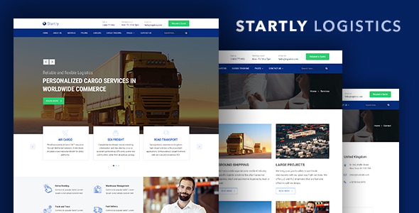 Start.ly — Logistics, Cargo & Transportation Website Template Start.ly — Logistics, Cargo & Transportation Website Template