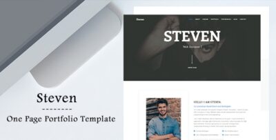 Steven - One Page Portfolio Template