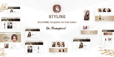 Styling - Barber shop & Hair Salon Bootstrap  5 HTML Ecommerce Template