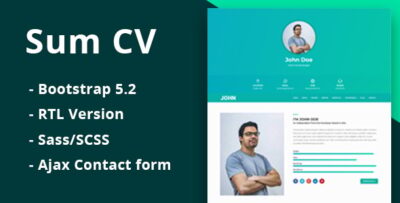 Sum - Personal Portfolio & Resume HTML Template