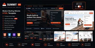 SummitRoof - Roofing Services & Exterior Contractor HTML5 Template