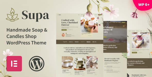 Supa - Handmade Soap & Candles Shop WordPress Theme Supa - Handmade Soap & Candles Shop WordPress Theme