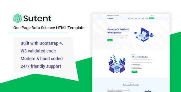 Sutent - Data Science HTML Template Sutent - Data Science HTML Template