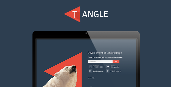 T-Angle - landing page template T-Angle - landing page template