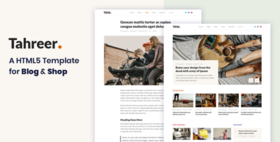 Tahreer - Magazine Blog & Shop HTML Template