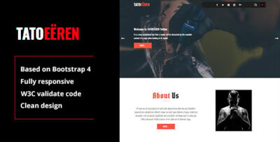 Tatoeeren - Tattoo and Art Html Template