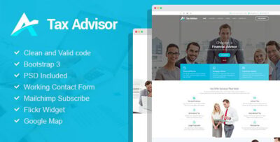 Tax Advisor - Financial Consulting & Attorney HTML Template